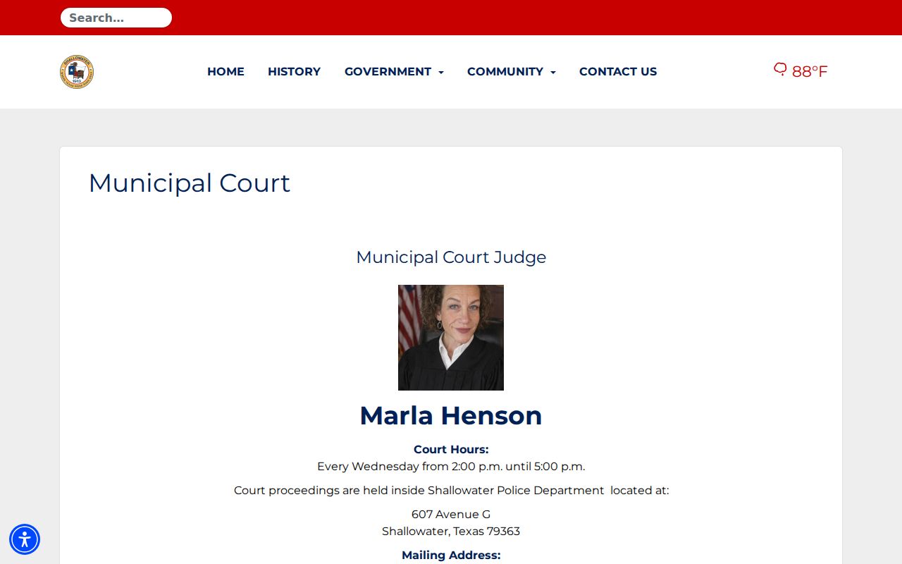 Shallowater court docket current municipal court page